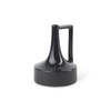 Burton 8.3H Small Glossy and Matte Black Ceramic Jug Vase