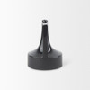 Burton 8.3H Small Glossy and Matte Black Ceramic Jug Vase