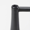 Burton 11.6H Medium Glossy and Matte Black Ceramic Jug Vase
