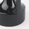 Burton 11.6H Medium Glossy and Matte Black Ceramic Jug Vase