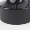 Burton 11.6H Medium Glossy and Matte Black Ceramic Jug Vase