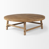 Rosie  48.0L x 48.0W x 16.0H Round Medium Brown Wood Coffee Table