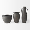 Kilian Tall Matte Brown-Gray Double Ear Vase