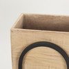 Jadine Set of 2  Beige Wood w/ Black Metal Arch Frames