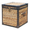 Seagrass Woven Trunk Side Table