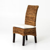 Banana Leaf Woven Side Chair with Cushion