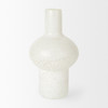 Heket Tall White Glass Vase