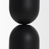Qamra Tall Black Metal Pillar Candle Holder