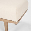 Shae Brown Wood w/ Oatmeal Fabric Bench Shae Brown Wood w/ Oatmeal Fabric Bench