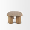 Tavi Rectangular Natural Brown w/ Column Legs Coffee Table