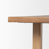Suke Rectangular Natural Wood Trestle Dining Table