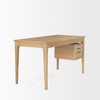 Tino Light Brown Oak Wood w/ 4 Drawers Desk