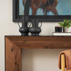 Tasya Large Matte Black w/ Handles Metal Vase