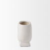 Darian Small Textured Matte White Ceramic Vase