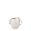 Urvi Short Off White Speckled Asymmetrical Ceramic Vase
