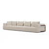 Warner Oatmeal 2 Piece Long Sofa Set