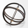 Galenna III (Large) 10L x 10W Black Metal Circular Decorative Orb