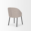 Shannon Dining Chair w/ Taupe Boucle Fabric & Matte Black Metal