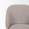 Shannon Dining Chair w/ Taupe Boucle Fabric & Matte Black Metal