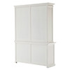 French Coastal Hutch Bookcase Unit 63"
