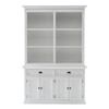 French Coastal Buffet Hutch Unit with 6 Shelves 57"