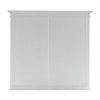 French Coastal Buffet Hutch Unit with 6 Shelves 57"