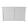 French Coastal Classic Buffet with Glass Doors  57"