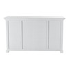 French Coastal Buffet with 4 Glass Doors 3 Drawers  57"