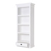 French Coastal Bookcase with 1 Drawer 32"