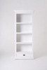 French Coastal Bookcase with 1 Drawer 32"
