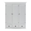 Modern Farmhouse Wardrobe with 3 Doors 62"