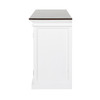Modern Farmhouse Display Buffet with 4 Glass Doors 64"