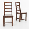 Rustic Reclaimed Wood Parson dining chairs
