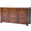 Parsons Reclaimed Wood Sideboard Buffet Cabinets 61''