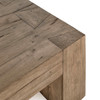 Bristol Solid Wood Rectangle Coffee Table - Cafe Brown