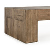 Bristol Solid Wood Rectangle Coffee Table - Cafe Brown