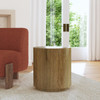 Layne Solid Wood Round End Table