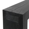 Bristol Solid Wood Rectangle Console Table - Black