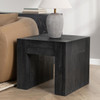 Bristol Solid Wood Square End Table - Black
