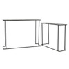 Jonah Aluminum Rectangle Console Tables Set of 2