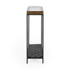 Harrison Glass/Aluminum Rectangle Console Tables Set of 2