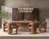 Amra Solid Wood Oval Dining Table