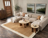 Idella Travertine Round Coffee Table