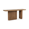 Travelle Brown Oak Wood Rectangle Console Table 72"