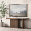 Travelle Brown Oak Wood Rectangle Console Table 72"