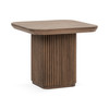 Travelle Brown Oak Wood Square End Table 26"