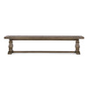 Caleb Farmhouse Reclaimed Wood Trestle Dining Bench 83"