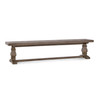 Caleb Farmhouse Reclaimed Wood Trestle Dining Bench 83"