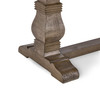 Caleb Farmhouse Reclaimed Wood Trestle Dining Bench 83"
