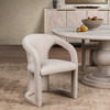 Archie Cream Upholstered Barrel Back Dining Chair